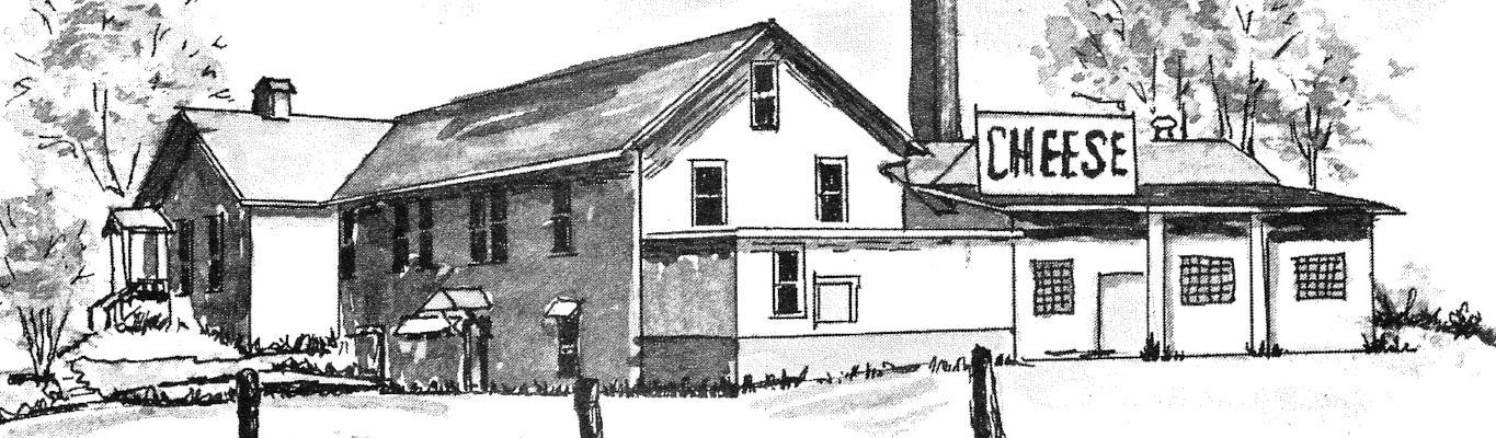 Drawing by M Trachsel of the Old Humbird Cheese Factory