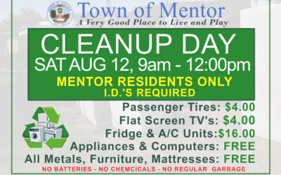 Annual Cleanup Day Aug 12th
