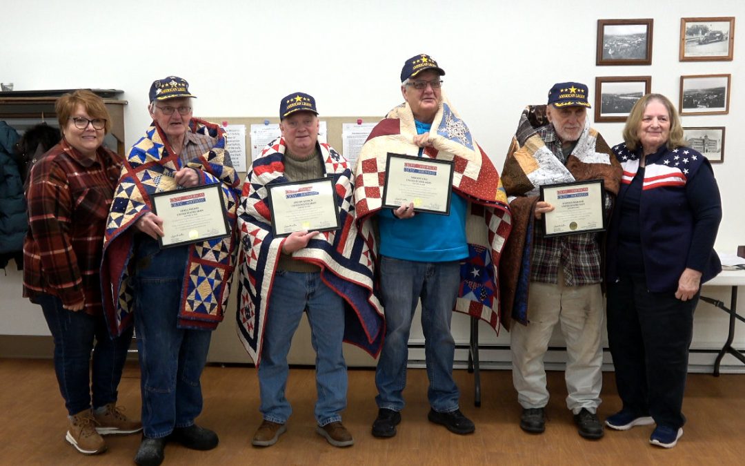 Quilts of Valor Pays Tribute to Mentor Veterans in Humbird